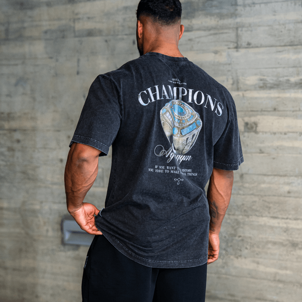Champions oversize dark washed