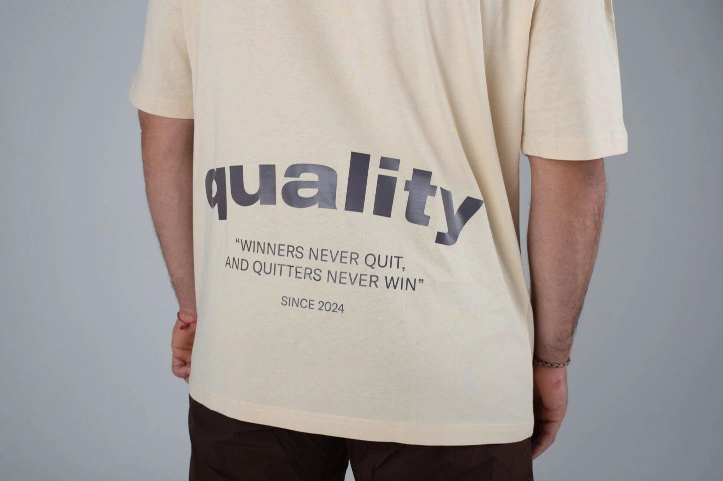Quality Habits oversize beige unisex