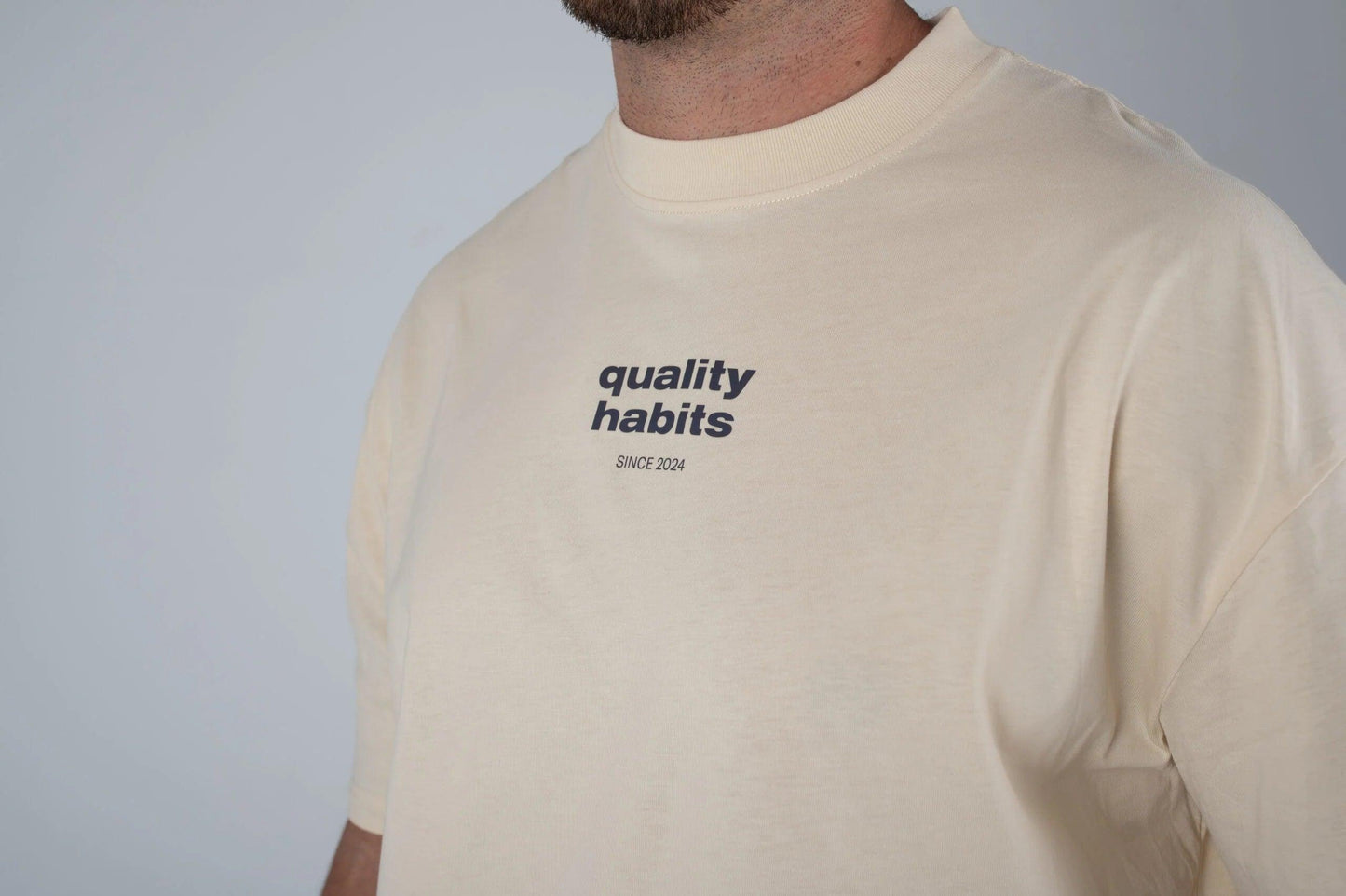 Quality Habits oversize beige unisex