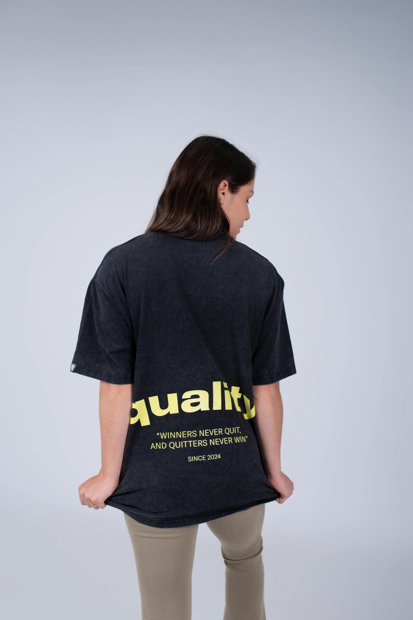 Quality Habits oversize black unisex