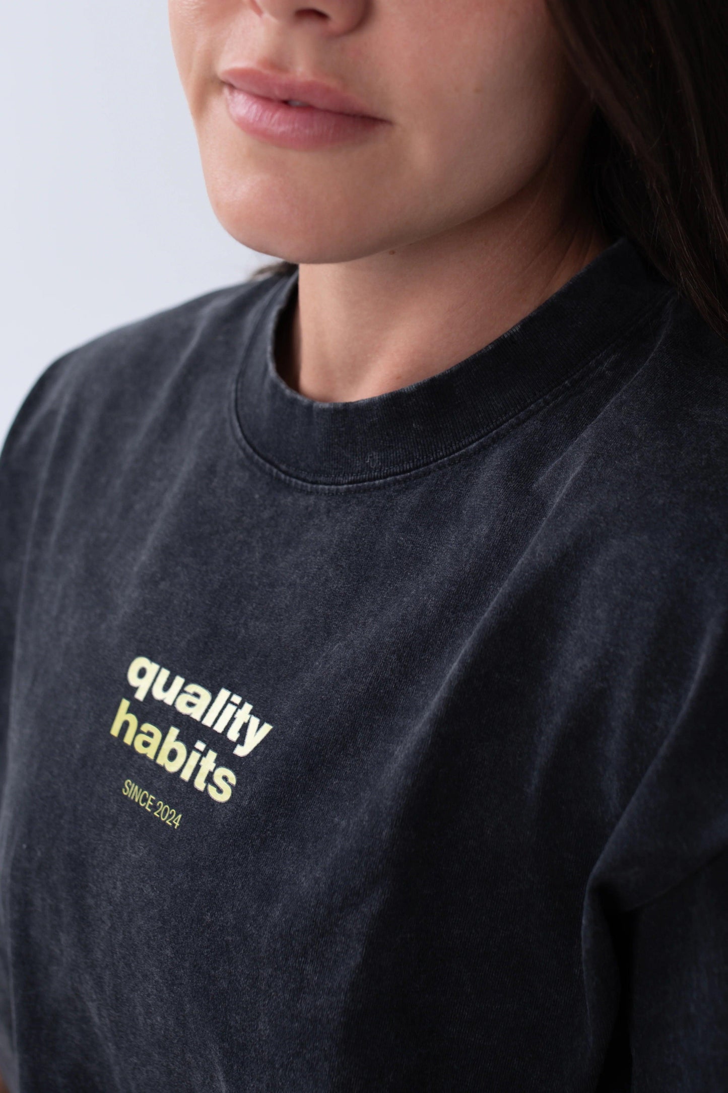 Quality Habits oversize black unisex