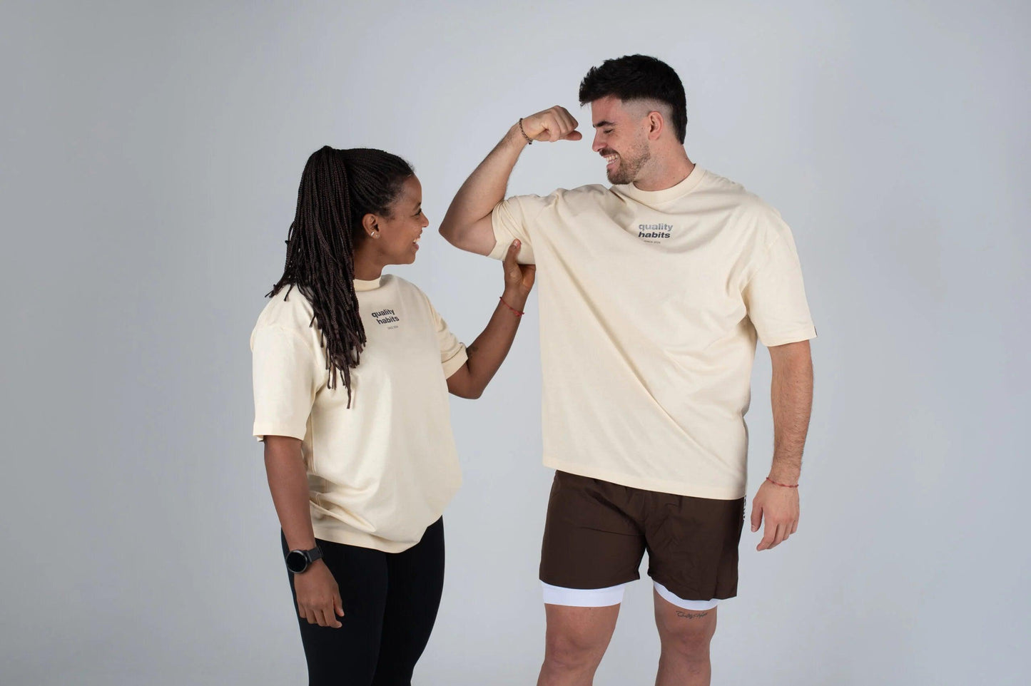 Quality Habits oversize beige unisex