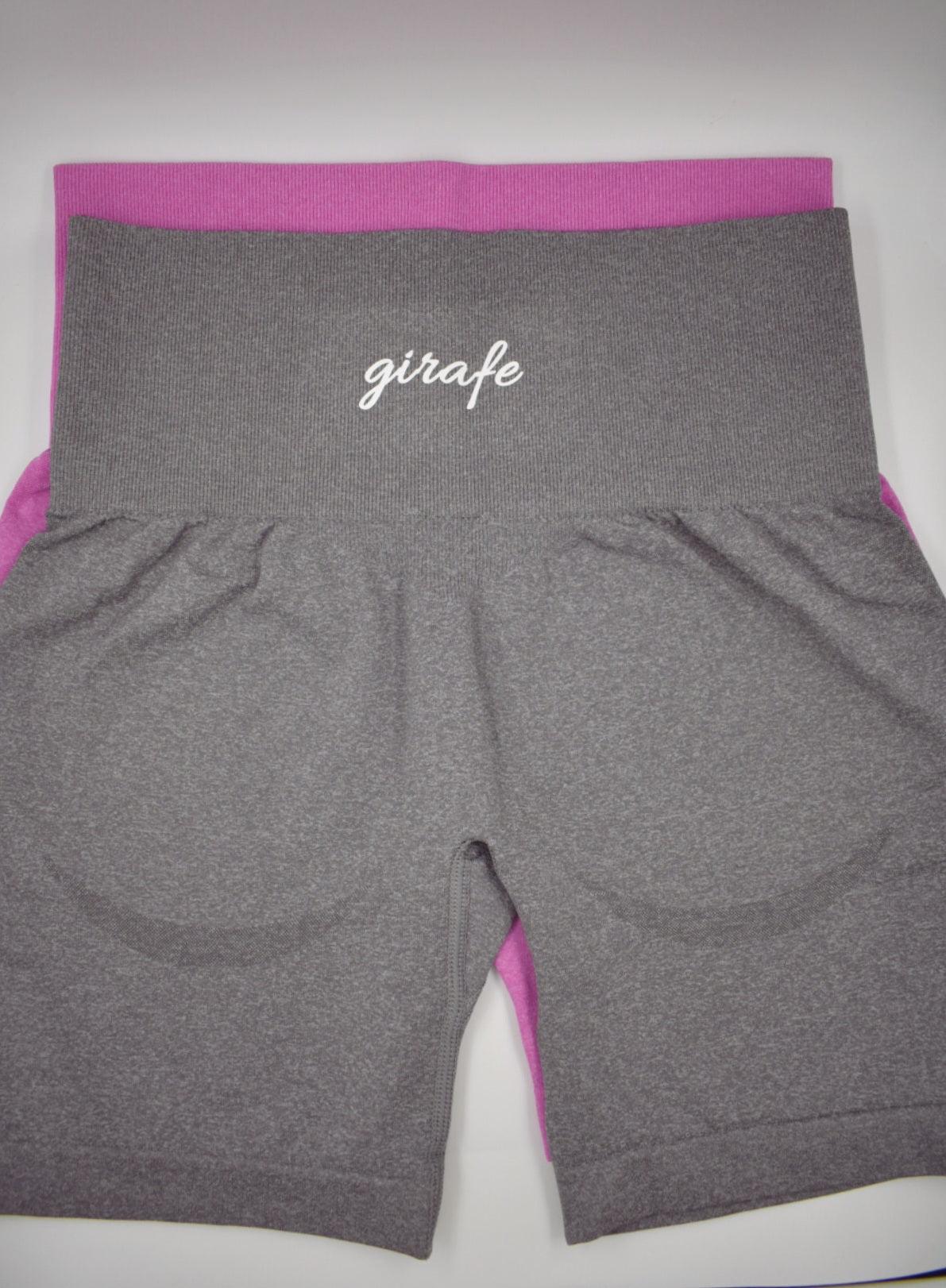 Shorts Push Up Girafe gris - Unbroken Fitness Shop