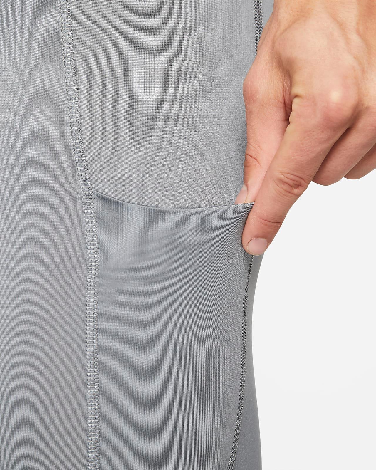 Nike Pro malla larga gris