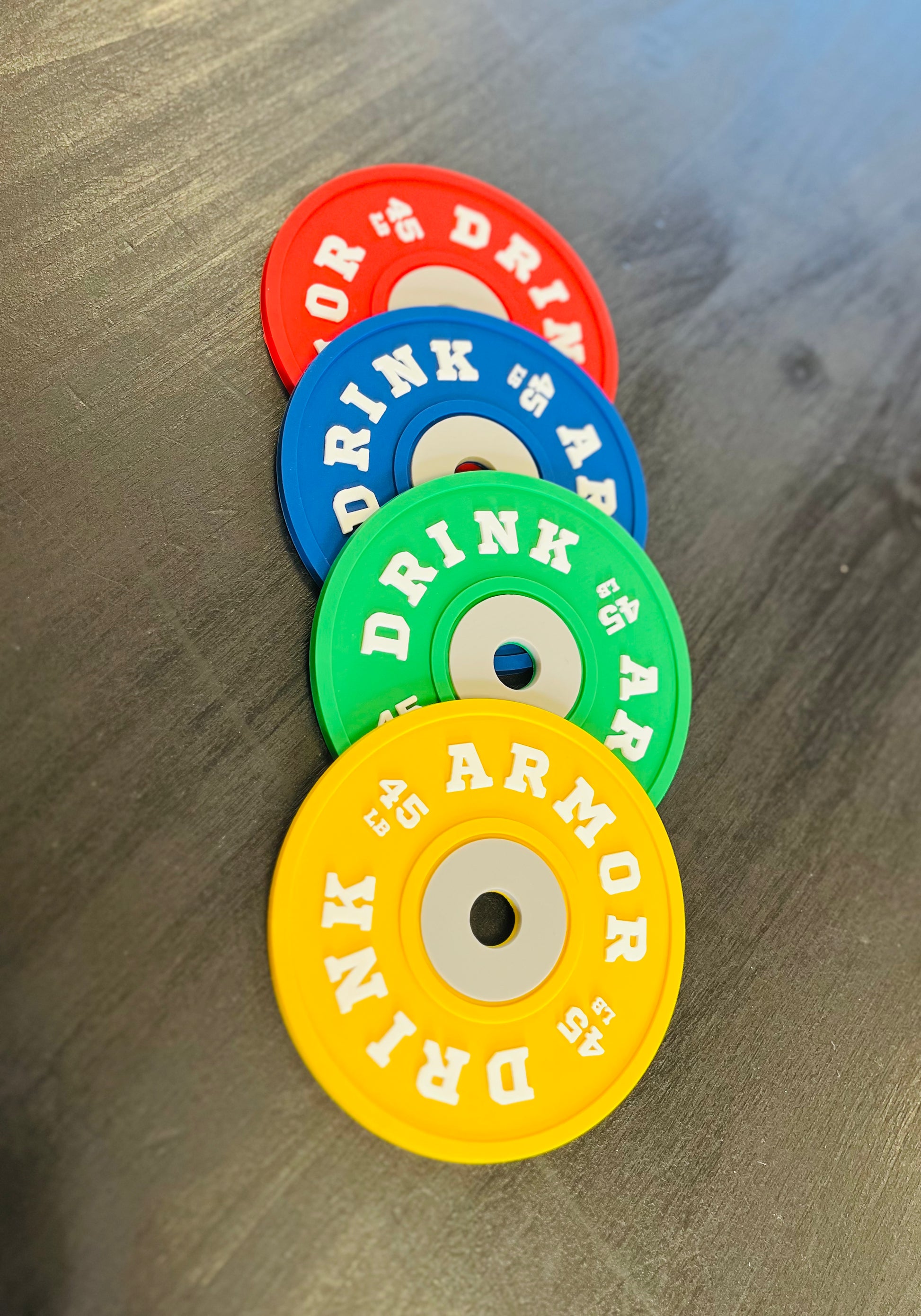 Posavasos discos (4 uds.) - Unbroken Fitness Shop