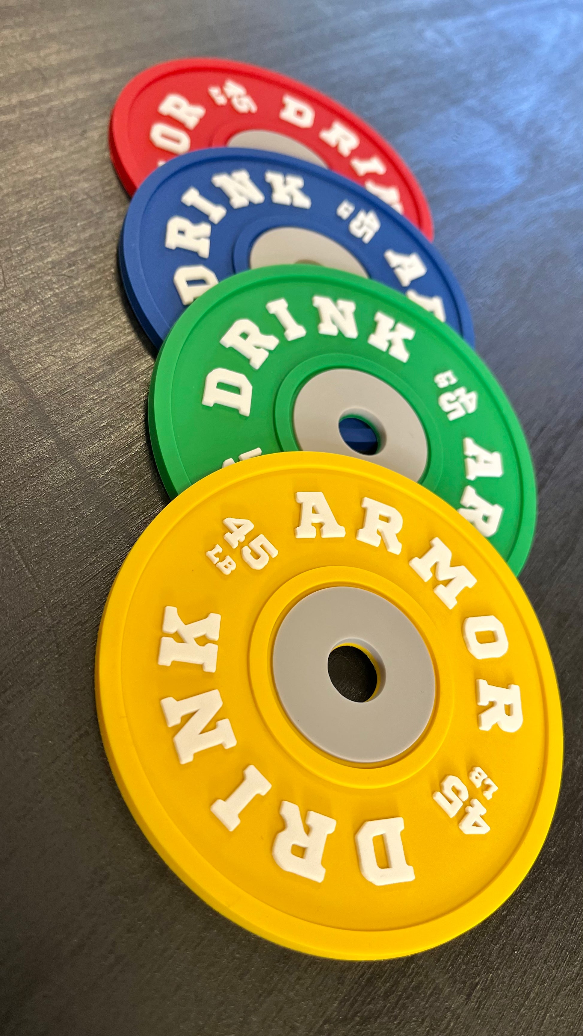Posavasos discos (4 uds.) - Unbroken Fitness Shop