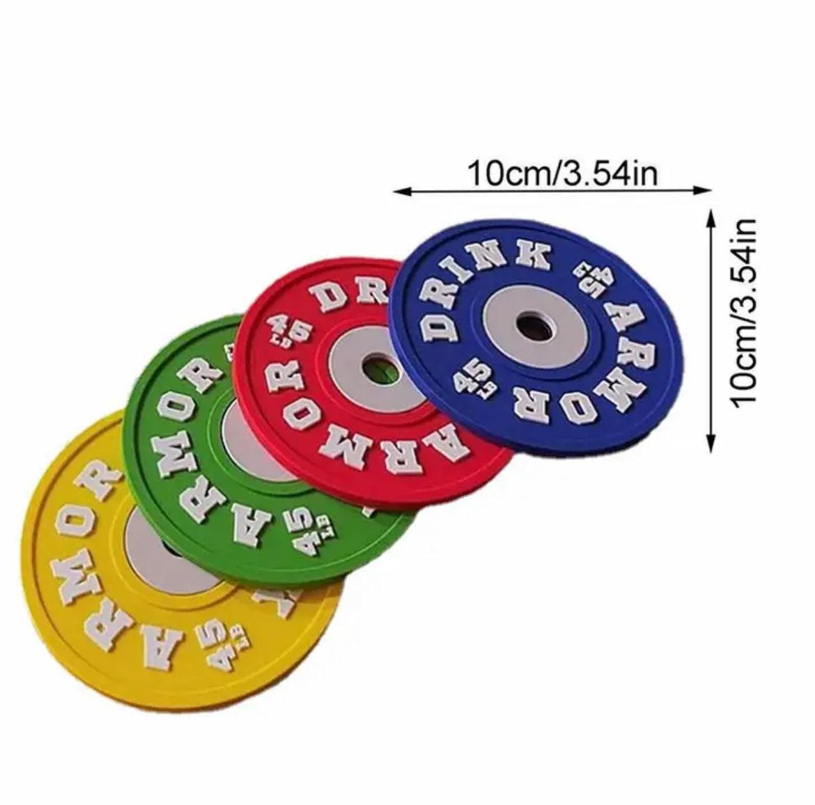 Posavasos discos (4 uds.) - Unbroken Fitness Shop