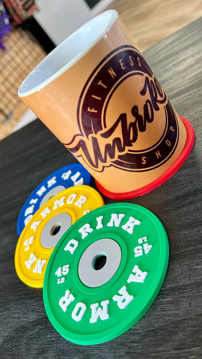 Posavasos discos (4 uds.) - Unbroken Fitness Shop