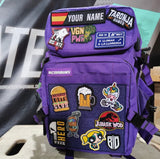 Panel velcro purple para mochilas